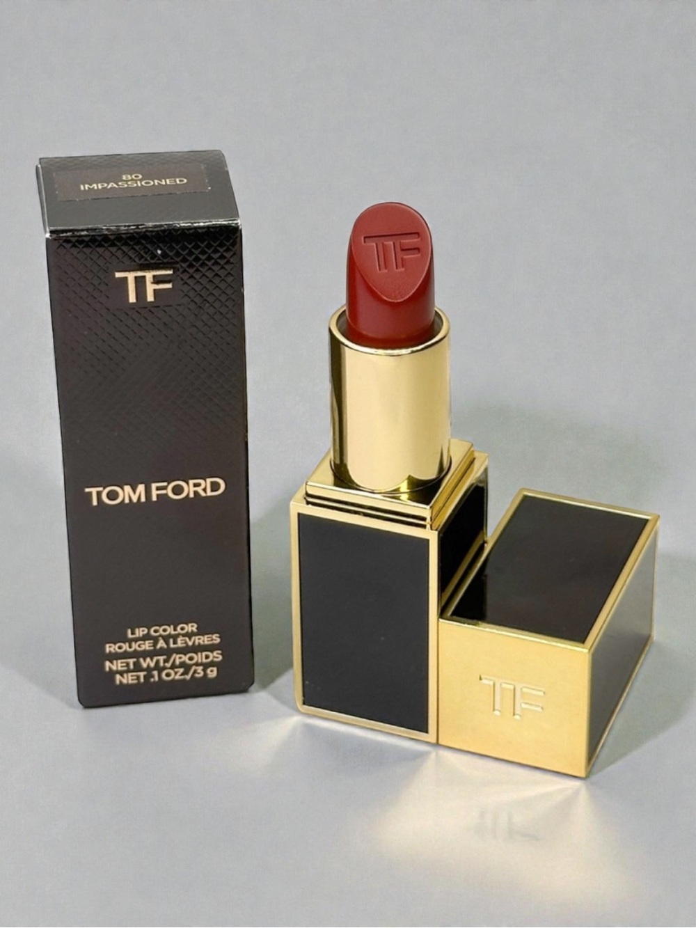 Tom Ford Lip Color Lipstick Shade 80 Impassioned NIB Full Size 3g